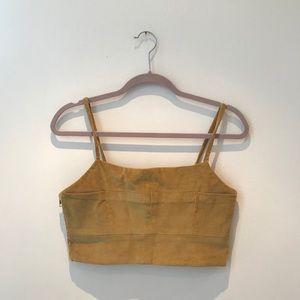 Petite Studio NYC mustard corduroy top